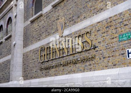 Dublin - August 2019: exterior of Guinness Storehouse Stock Photo