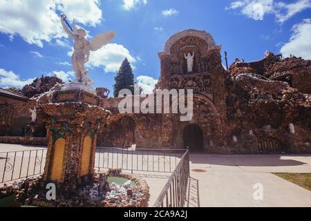 Grotto of the Redemption in West Bend, Iowa Stock Photo