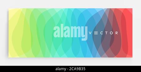 Abstract wavy background with dynamic effect. Modern screen design for mobile app and web. 3d vector illustration for brochure, banner, flyer or prese Stock Vector