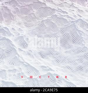 Abstact marble texture. Background with dynamic particles. 3d vector Illustration. Stock Vector