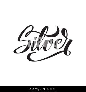 Vector calligraphy illustration isolated on white background. Stock Vector