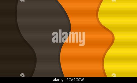 vector illustration of Abstract warm color retro background template Stock Vector