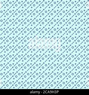 Seamless line pattern, abstract geometric background in navy blue and turquoise colors. Vector illustration. Stock Vector