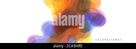 Splashes of paint. Abstract background. Template for poster, flyer, banner or book cover. 3d vector illustration with dynamic effect. Stock Vector