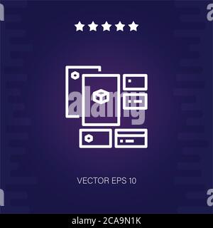 identity vector icon modern illustration Stock Vector