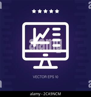 internet vector icon modern illustration Stock Vector