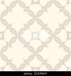 Portuguese tiles, Quatrefoil vector pattern. Tangled modern pattern, based on traditional oriental arabic patterns - arabesque. Seamless vector backgr Stock Vector
