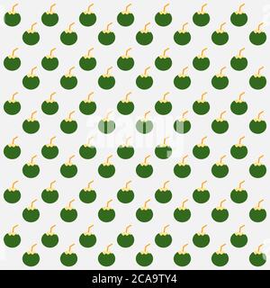 Coconut seamless pattern background.Colorful wallpaper vector illustration and good for printing Stock Vector