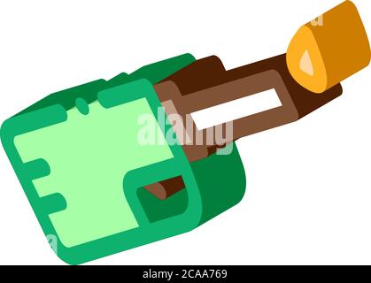 gaz lighter isometric icon vector illustration Stock Vector