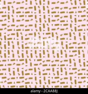 small biscuit cookies seamless vector pattern Stock Vector
