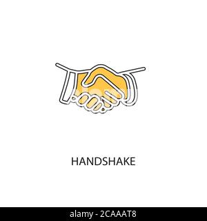 Business handshake, handshake icon vector design illustration Stock Vector