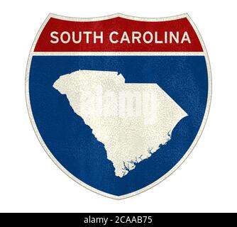 Sc 462 Sign South Carolina - Interstate road sign Stock Photo - Alamy
