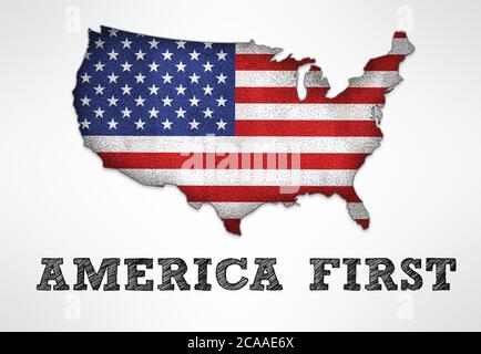 America first Stock Photo