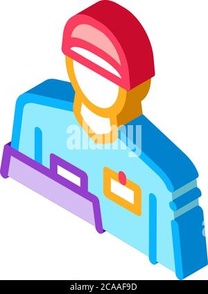 accountant profession isometric icon vector illustration Stock Vector ...