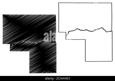 Cass County (Indiana) outline map set Stock Vector Image & Art - Alamy