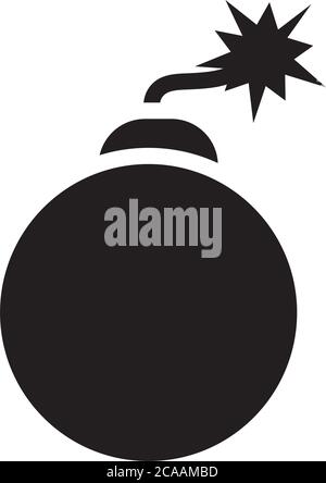 bomb icon over white background, vector illustration Stock Vector Image ...