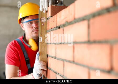 Man working at building Stock Photo