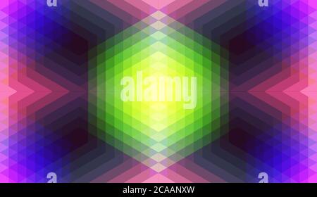 Abstract geometrical background. Polygonal pattern with color triangles. 3d vector illustration for advertising, marketing and presentation. Stock Vector