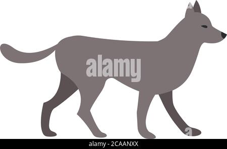 Pet icon vector, dog sign, pet pictogram isolated on white. dog Symbol, logo illustration. Dog icon. dog silhouette Stock Vector