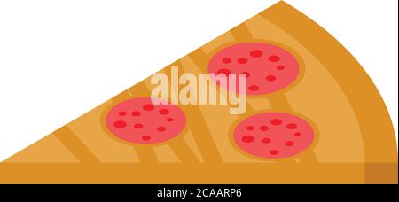 Eat pizza habit icon, isometric style Stock Vector