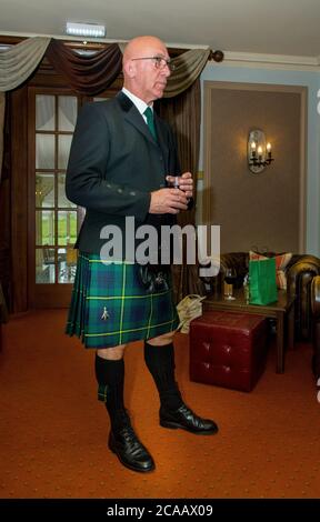 Scottish Borders walking trip. Meeting at the Cringletie House Hotel in the evening Stock Photo
