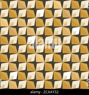 Abstract 70s geometry. Vector seamless pattern. Simple geometric background. Stock Vector