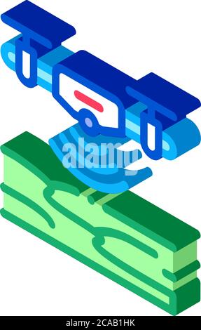 drone height sensor icon vector outline illustration Stock Vector Image ...