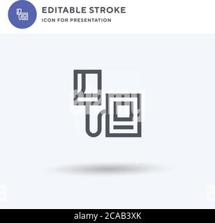 Sphygmomanometer icon vector, filled flat sign, solid pictogram isolated on white, logo illustration. Sphygmomanometer icon for presentation. Stock Vector