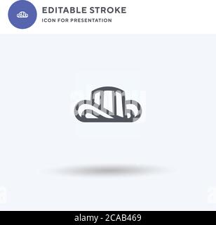 Vueltiao icon vector, filled flat sign, solid pictogram isolated on white, logo illustration. Vueltiao icon for presentation. Stock Vector