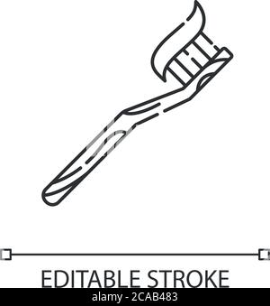 bamboo toothbrush icon vector outline illustration Stock Vector Image ...