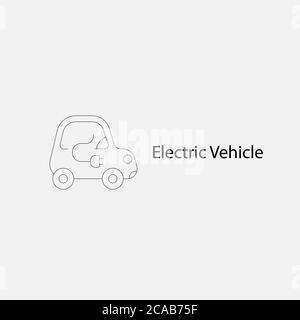 Battery Electric Vehicle Icon.(BEV,EV).Electric car.Charger station ...