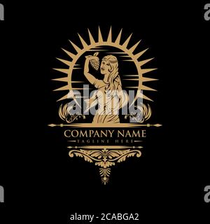 Aquarius Wine vector illustration for your company or brand Stock Vector