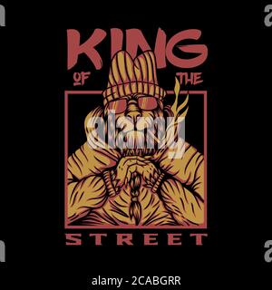 king street lion vector design for your company or brand Stock Vector