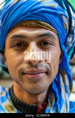 Moroccan rug Coop is run by a Berber family in Tinerhir Stock Photo