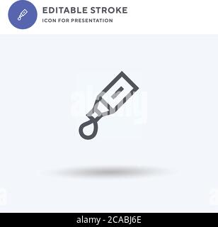 Acrylic icon vector, filled flat sign, solid pictogram isolated on white, logo illustration. Acrylic icon for presentation. Stock Vector