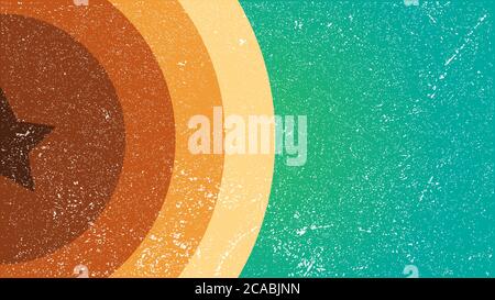 abstract soft circle retro vintage wallpaper background template Stock Vector