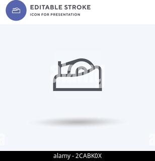Tape icon vector, filled flat sign, solid pictogram isolated on white, logo illustration. Tape icon for presentation. Stock Vector