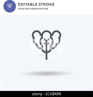 Spinach icon vector, filled flat sign, solid pictogram isolated on white, logo illustration. Spinach icon for presentation. Stock Vector
