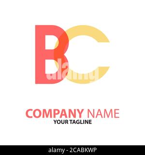 CB BC initial logo concept can be used for companies and businesses Stock Vector