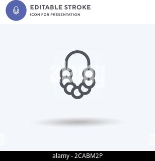 Sushki icon vector, filled flat sign, solid pictogram isolated on white, logo illustration. Sushki icon for presentation. Stock Vector
