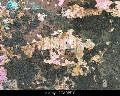 Dark worn rusty metal texture background. Stock Photo