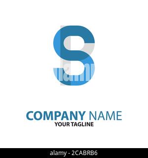 SP or PS initial logo concept can be used for companies and businesses Stock Vector