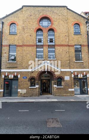 Hanbury Hall in Hanbury Street, Shoreditch, east London,England, UK Stock Photo