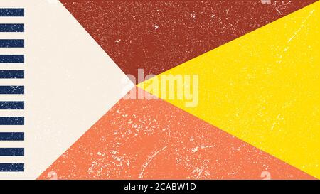 Abstract tile warm color retro background template vector Stock Vector