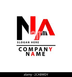 NA logo latter can be used for companies and businesses Stock Vector