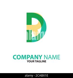DR or RD initial logo concept can be used for companies and businesses Stock Vector