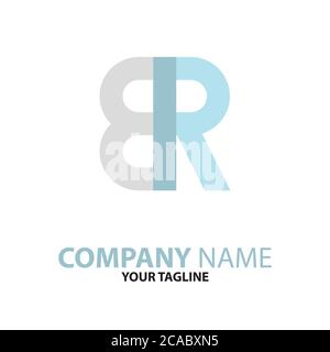 RB BR initial logo concept can be used for companies and businesses Stock Vector