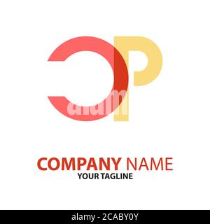 PC initial logo concept can be used for companies and businesses Stock Vector