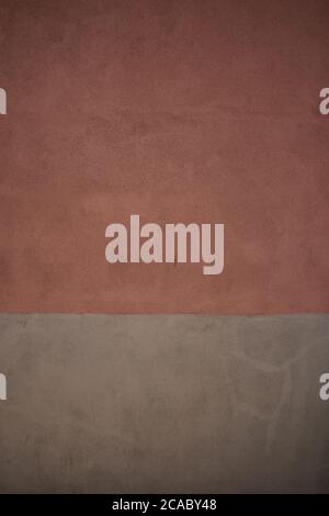 Vertical shot of a two colored wall texture Stock Photo
