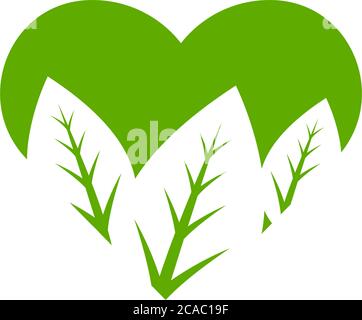 Leaf icon logo design template vector isolated Stock Vector